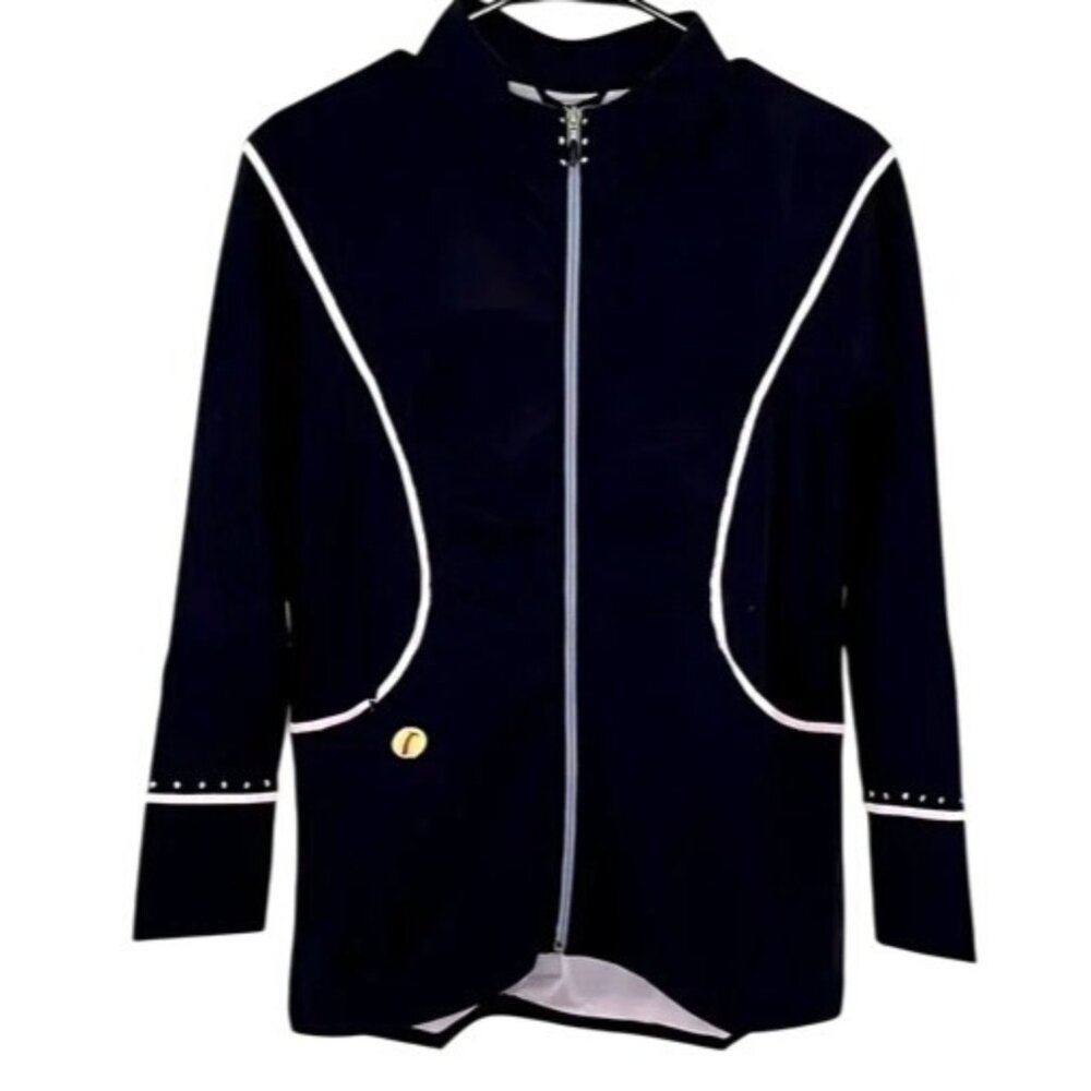 2/$30 NWT SwingDish Small Black Rosa Signature Gathered Golf Jacket